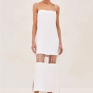 Alexis Miah Dress Midi Dress in White